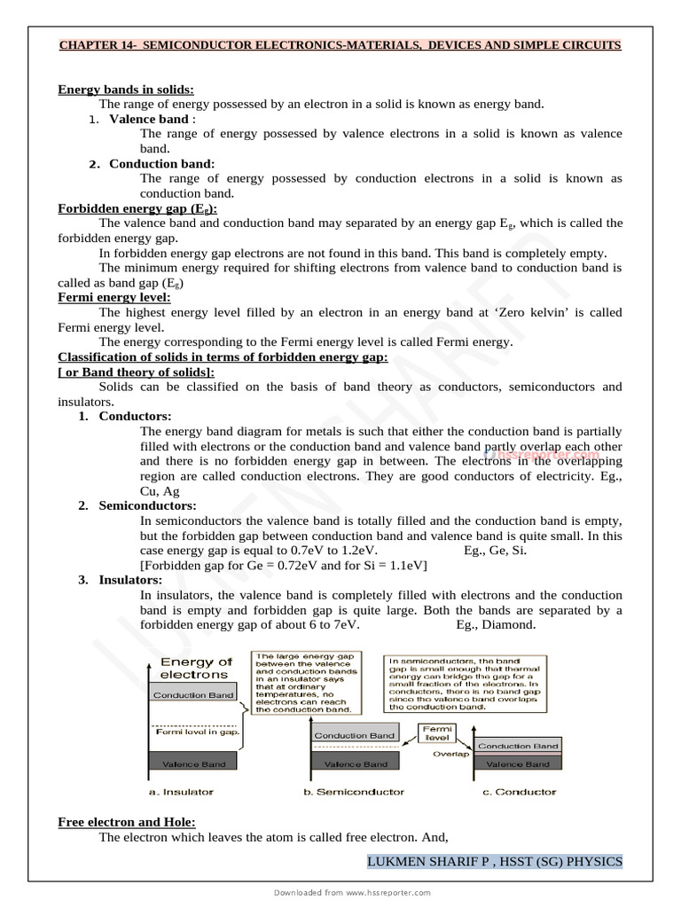 Hssreporter - Com - Chapter 14 - SOLIDS N SEMICONDUCTOR DEVICES-2023 ...