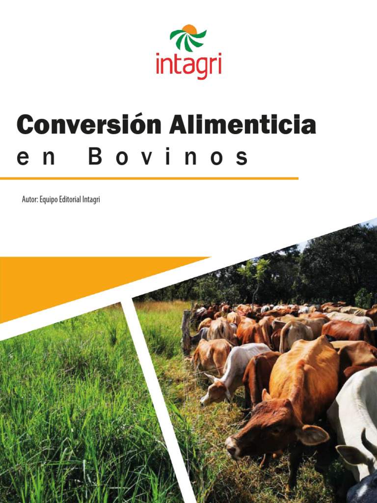 Eficiencia en Conversión Alimenticia Bovina | PDF | Alimentos | Dieta