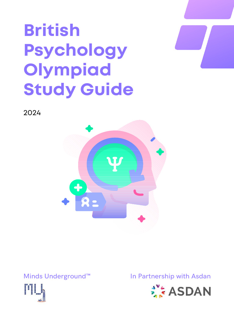 British Psychology Olympiad Study Guide | PDF | Classical Conditioning ...