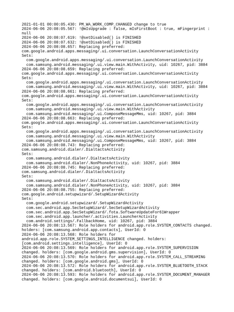 Android App Role Changes Log | PDF | Embedded Linux Distributions ...