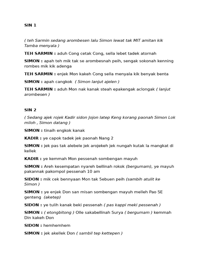 Apah Can Engkok | PDF