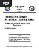 US Navy Course NAVEDTRA 14226 - Information Systems Technician Training Series Module 5 Communica