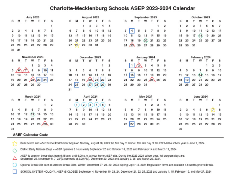 Asep 20232024 Asep Calendar PDF
