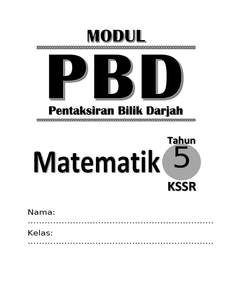 Modul Pbd Matematik Tahun 5 Pdf