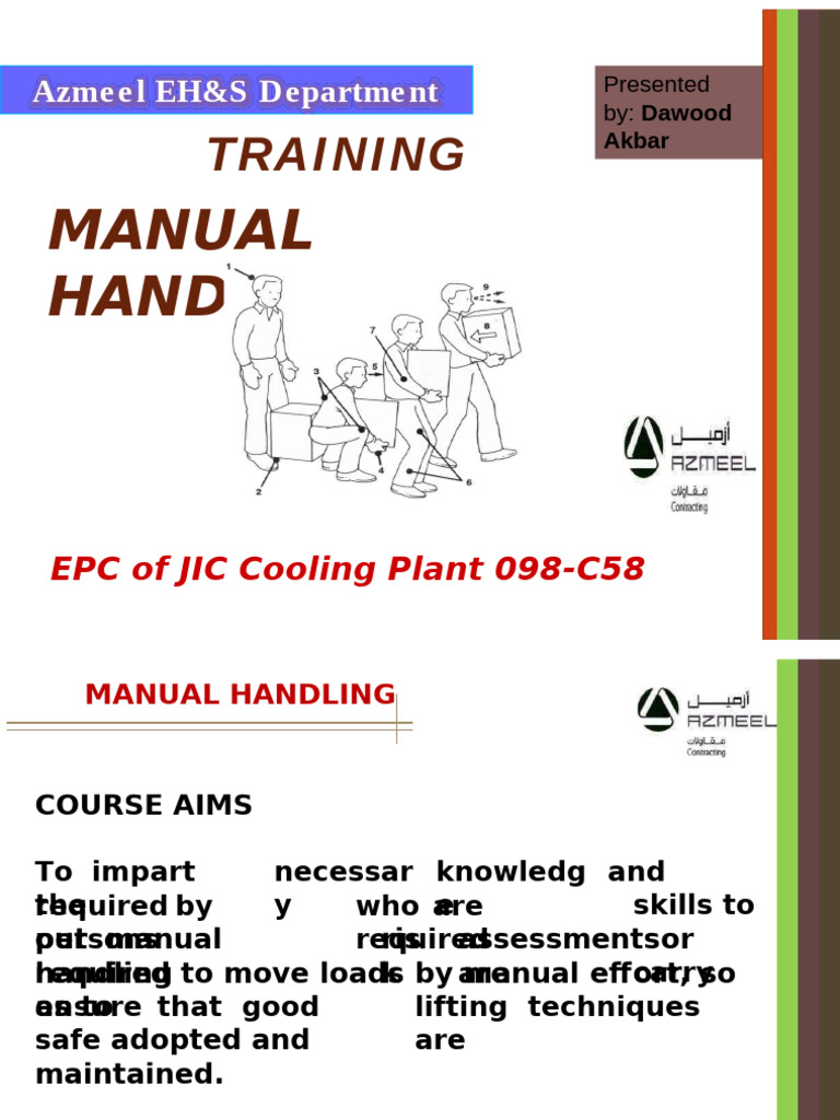 4.1 Manual Handling Risk Assessment | PDF | Vertebral Column ...