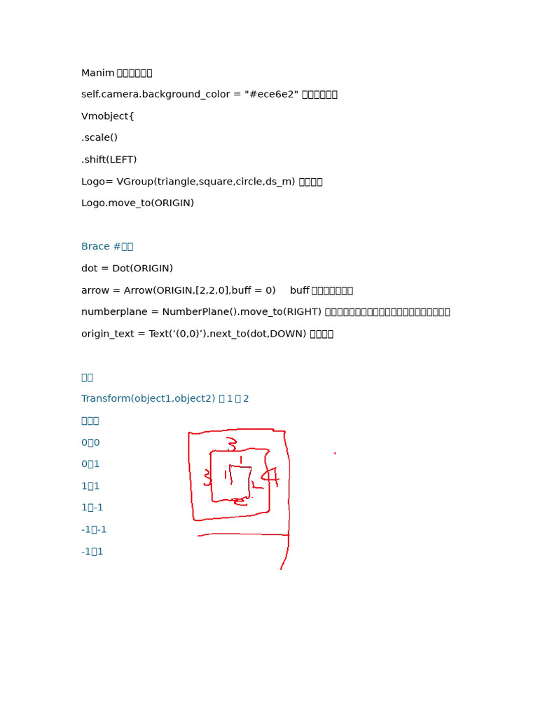 Manim推荐使用函数 | PDF