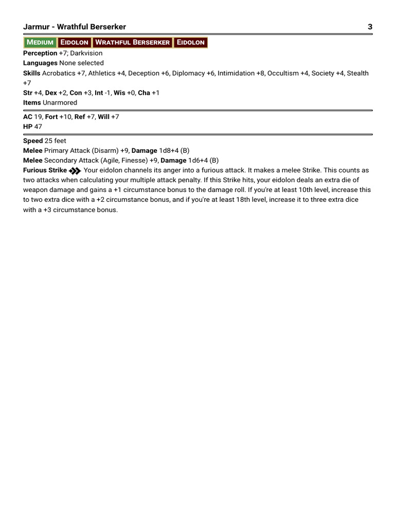 Statblock | PDF
