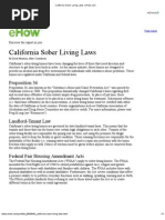 California Sober Living Laws - Ehow