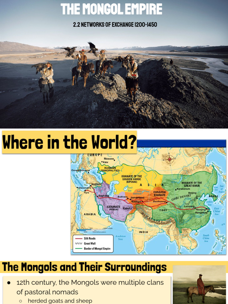 2.2 Networks of Exchange 1200-1450 | PDF | Mongol Empire | Genghis Khan