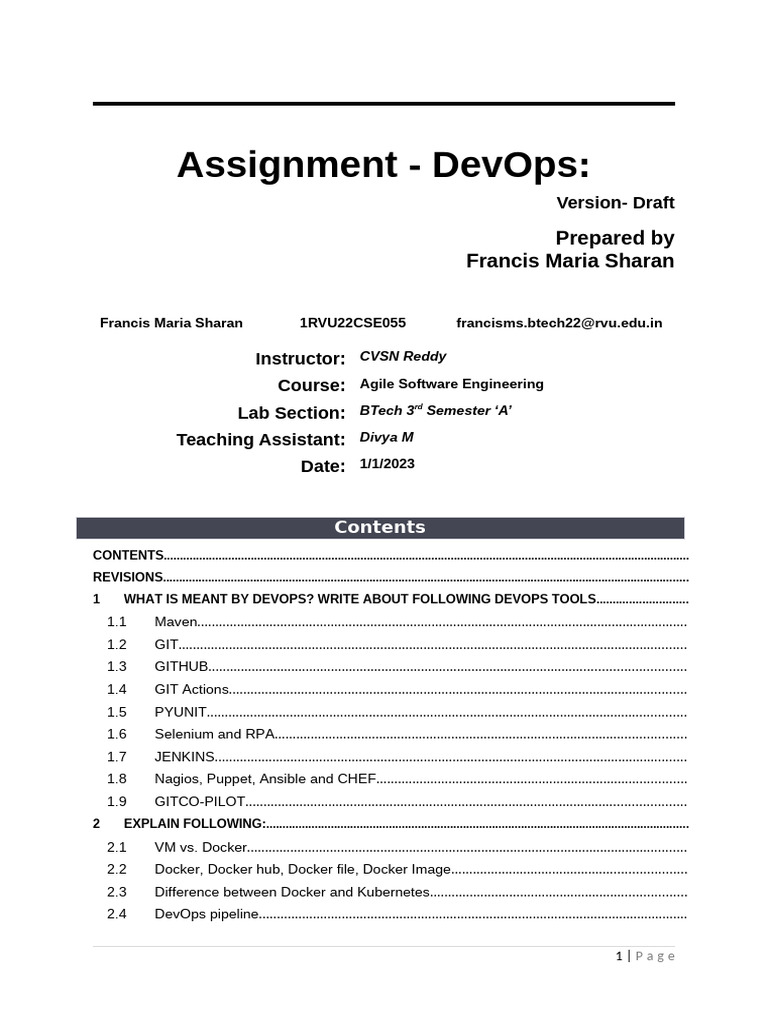 DevOps Tools and Concepts Explained | PDF | Version Control | Automation