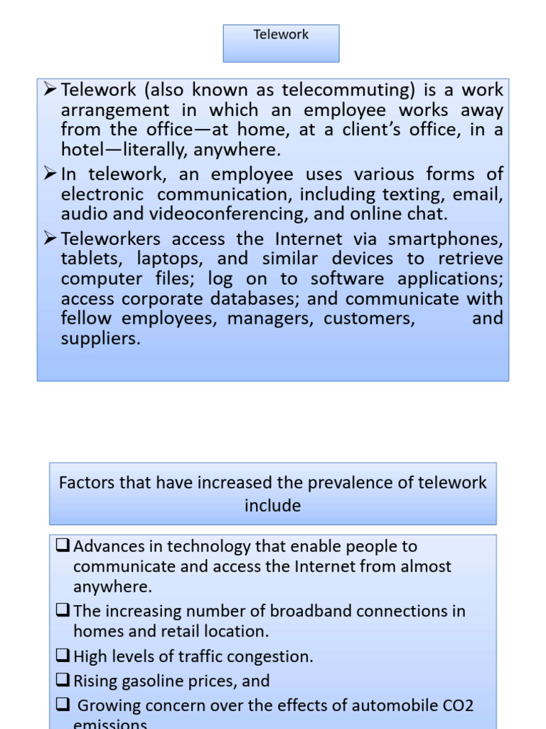 Understanding Telework Benefits | PDF | Economies | Computing