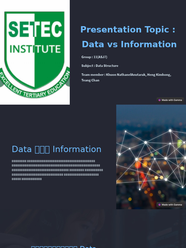 Data Vs Information | PDF