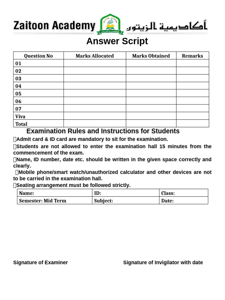 Class one math pdf