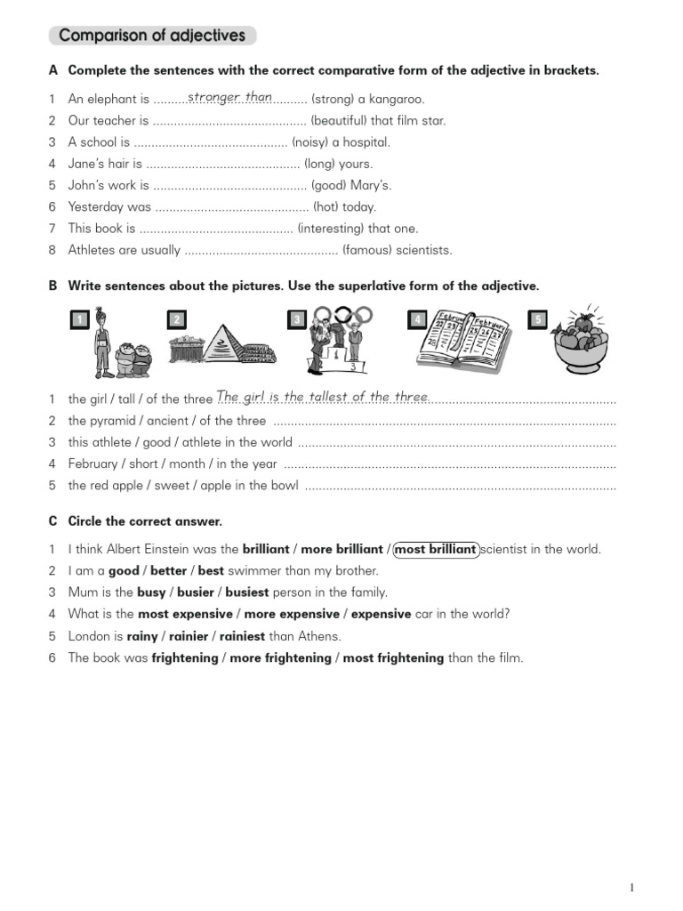 Grammar ComparisonAdjectives1 18823 | PDF | Linguistic Typology ...