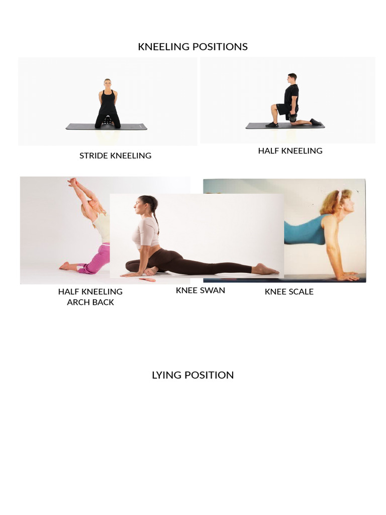 Types of Kneeling Positions Explained | PDF