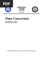 US Navy Course NAVEDTRA 14252 - Time Conversion