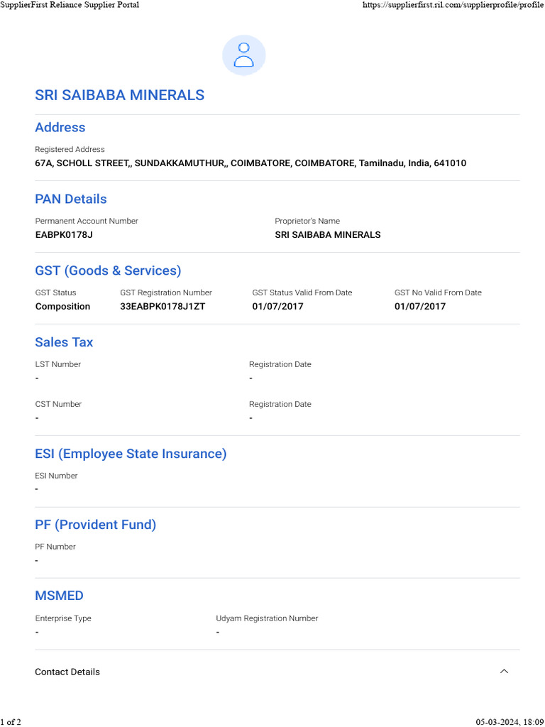 SupplierFirst Portal Contact Details | PDF | Public Finance | Trade