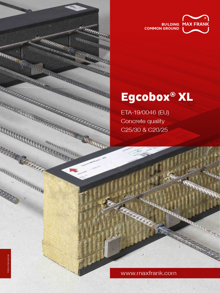 Egcobox en MXL Thermal Break Balcony Connector ETA BR INTGB | PDF