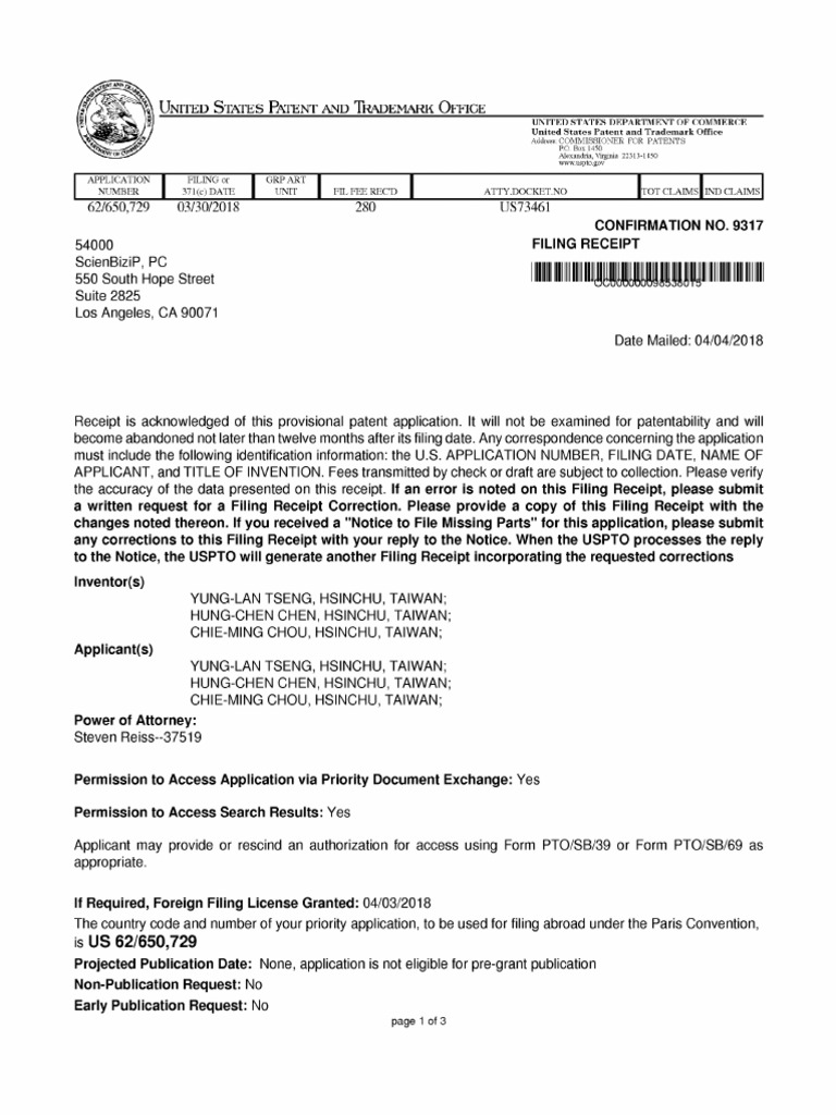 Photo inspiration: Fresh Look at Us20190305867A1 Priority Document Pdf United States Patent And Trademark Office