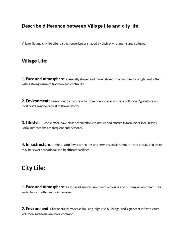 city-life-vs-village-life-pdf