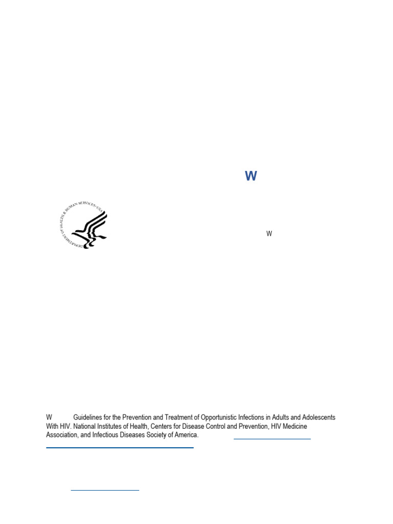 Opportunistic Infection Guidelines Hiv