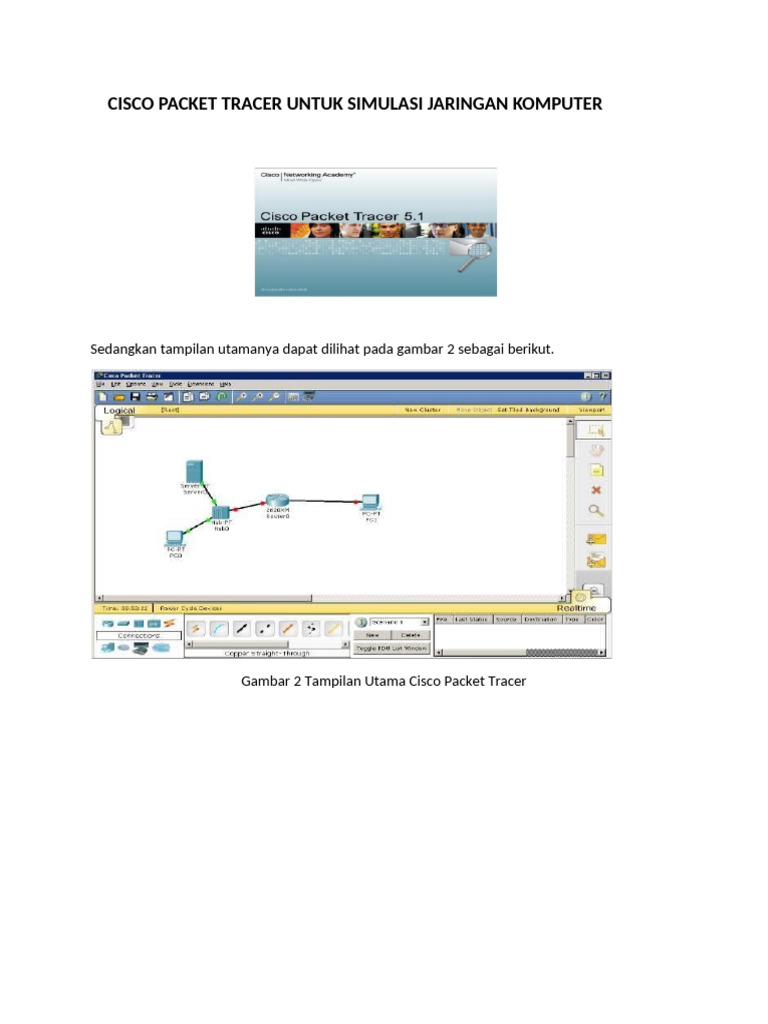 Simulasi Jaringan dengan Cisco Packet Tracer | PDF