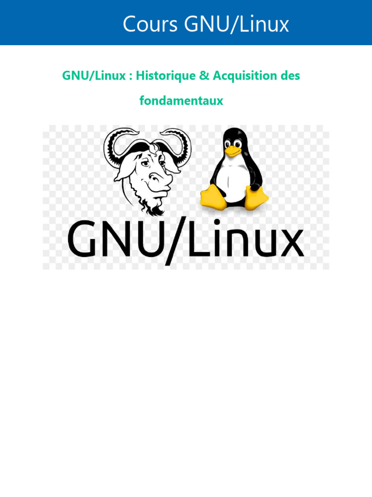 GNU Linux 1 | PDF | Linux | Distribution Linux
