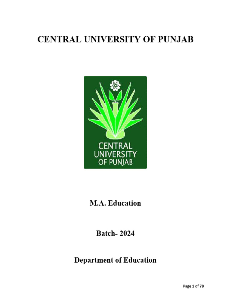 MA Education Syllabi 2024 26 | PDF | Individualized Education Program ...