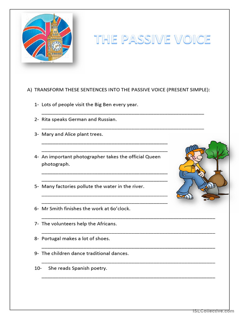 Passive Voice Exercises: Present & Past | PDF