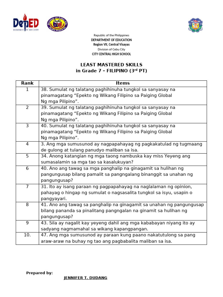 3rd Quarter | PDF