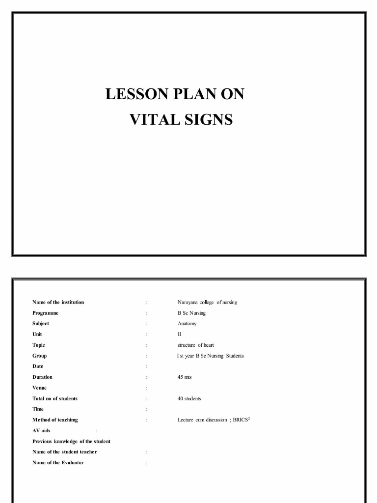 Vital Sign | PDF