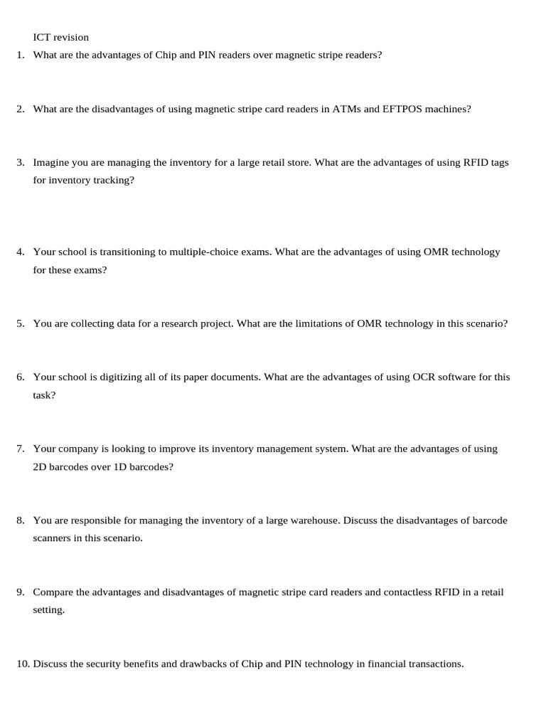 ICT Revision | PDF