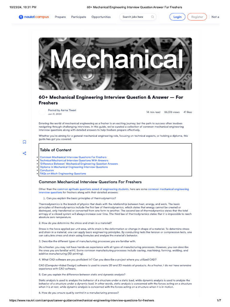 Interview Questions | PDF