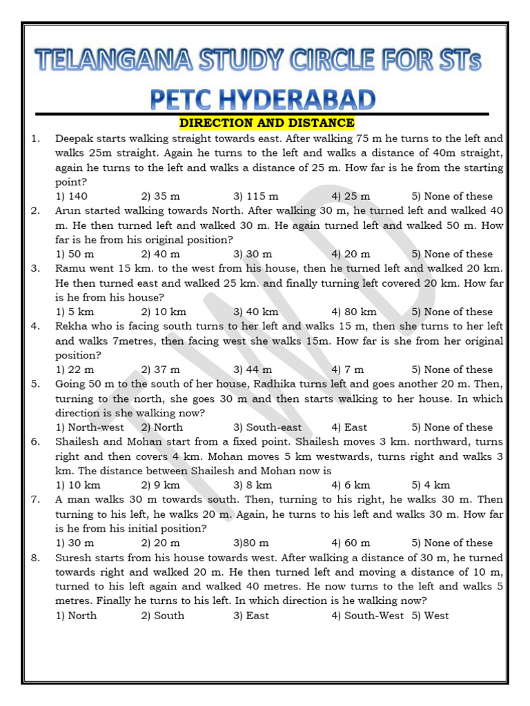 DIRECTION AND DISTANCE | PDF