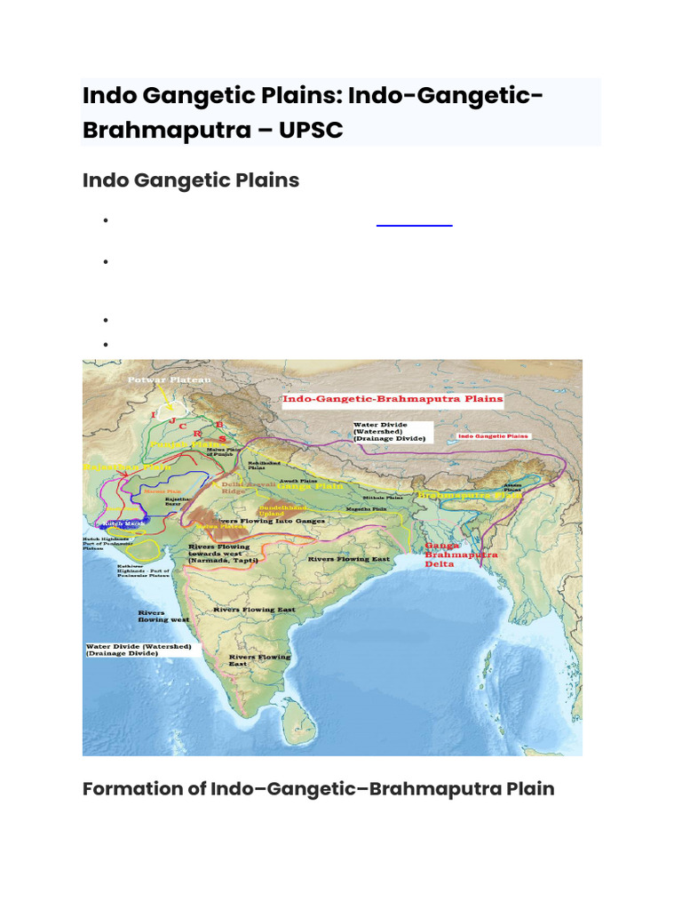 Indo Gangetic PlainsCopy PDF Landscape Hydrology