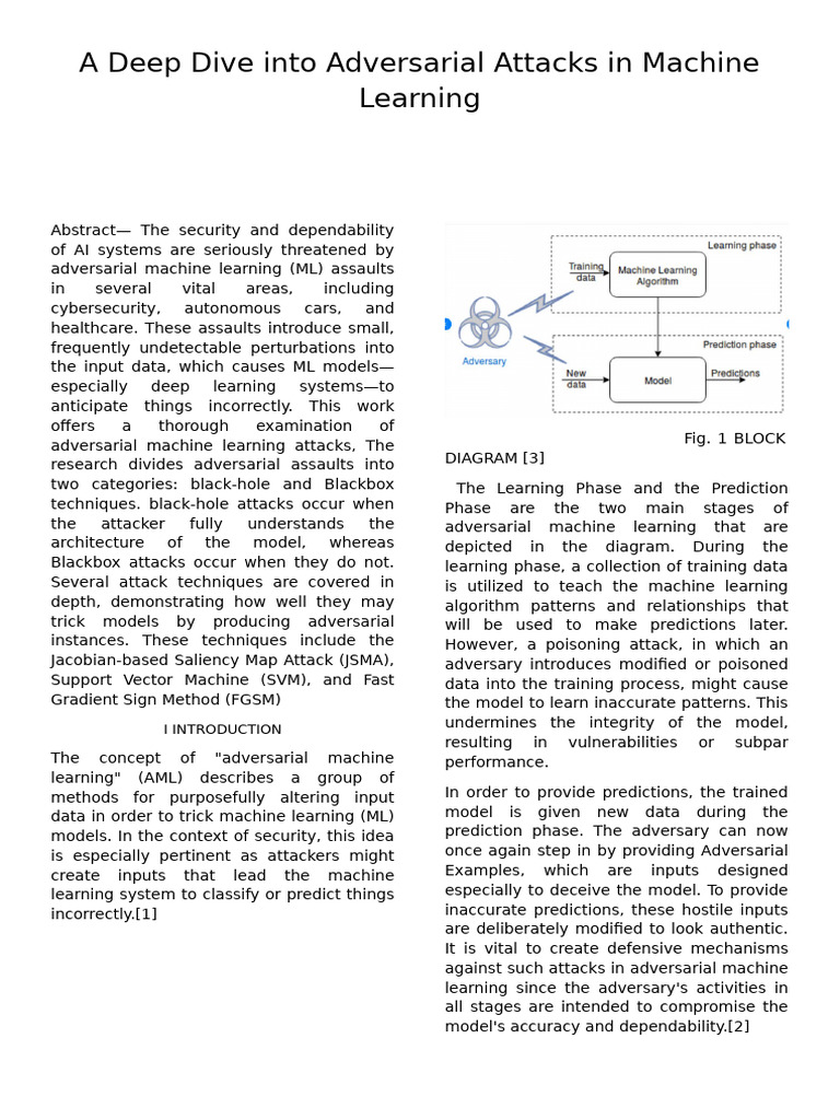 Adversarial Attacks in Machine Learning | PDF | Machine Learning ...