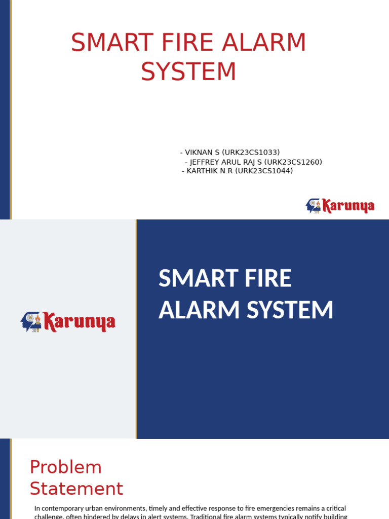 Smart Fire Alarm System Overview | PDF | Reliability Engineering ...