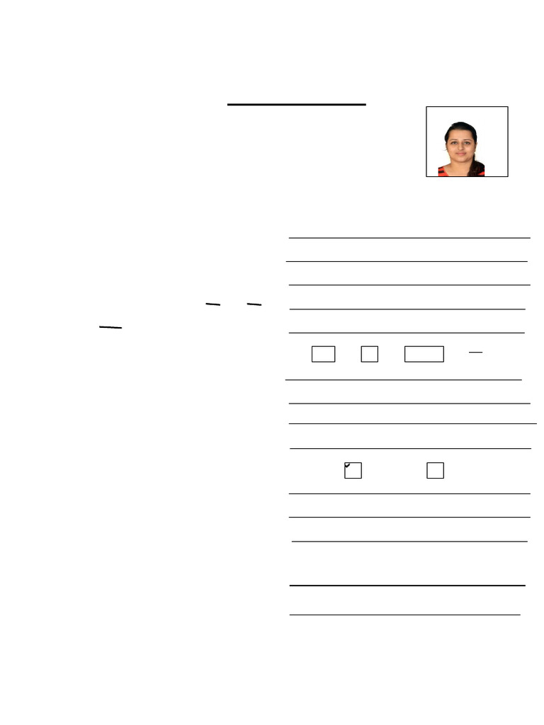 Interview Form-06.04.2018 - Avantika Prabhu | PDF