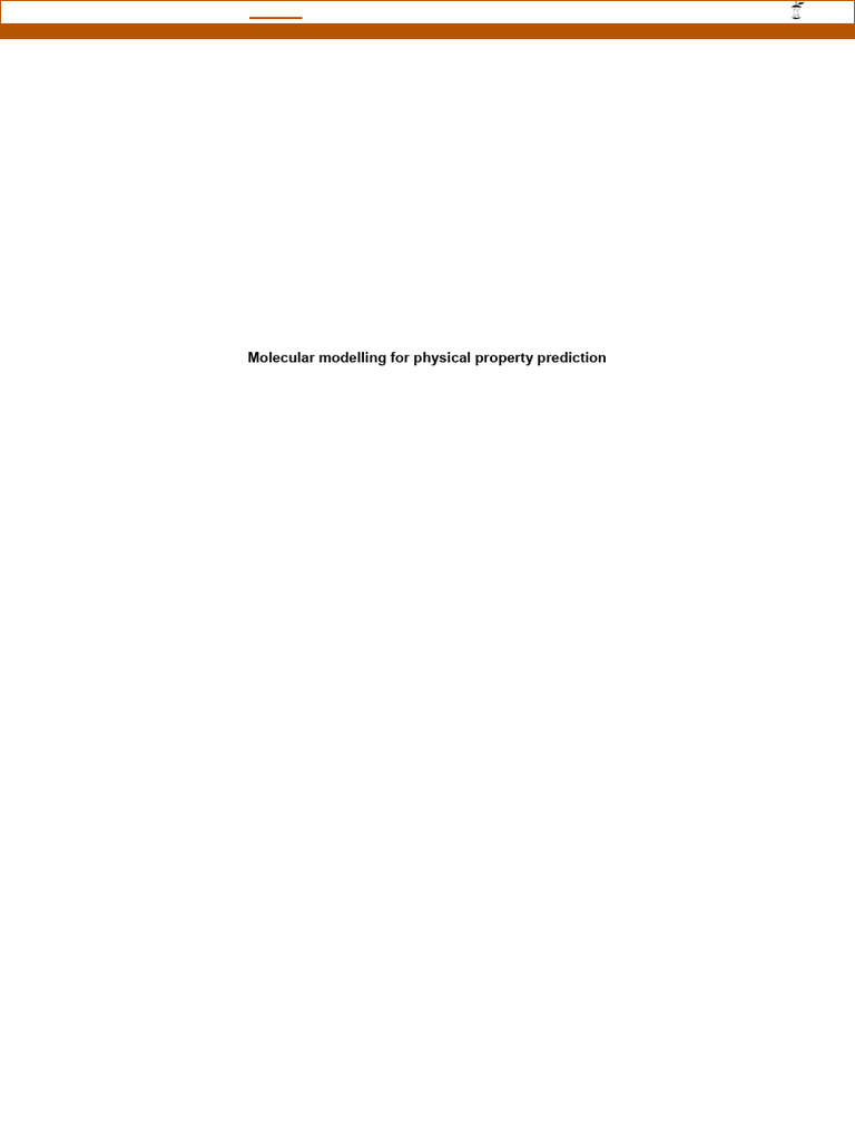 Molecular Modeling for Property Prediction | PDF | Computational ...