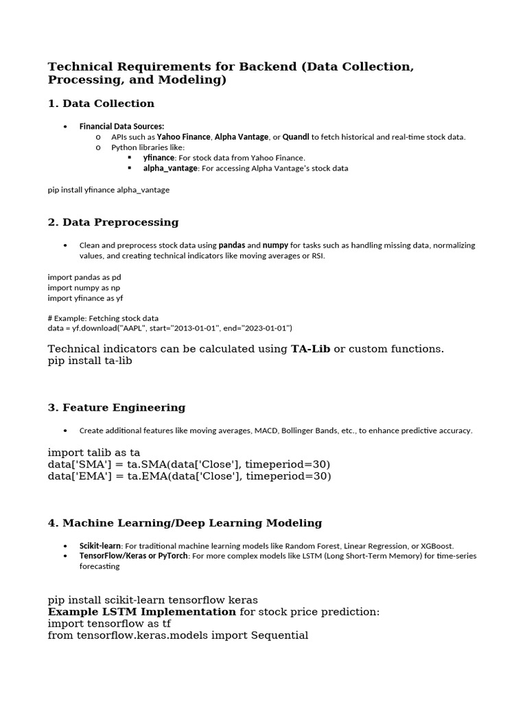 Technical Requirements For Backend | PDF | Applied Mathematics ...