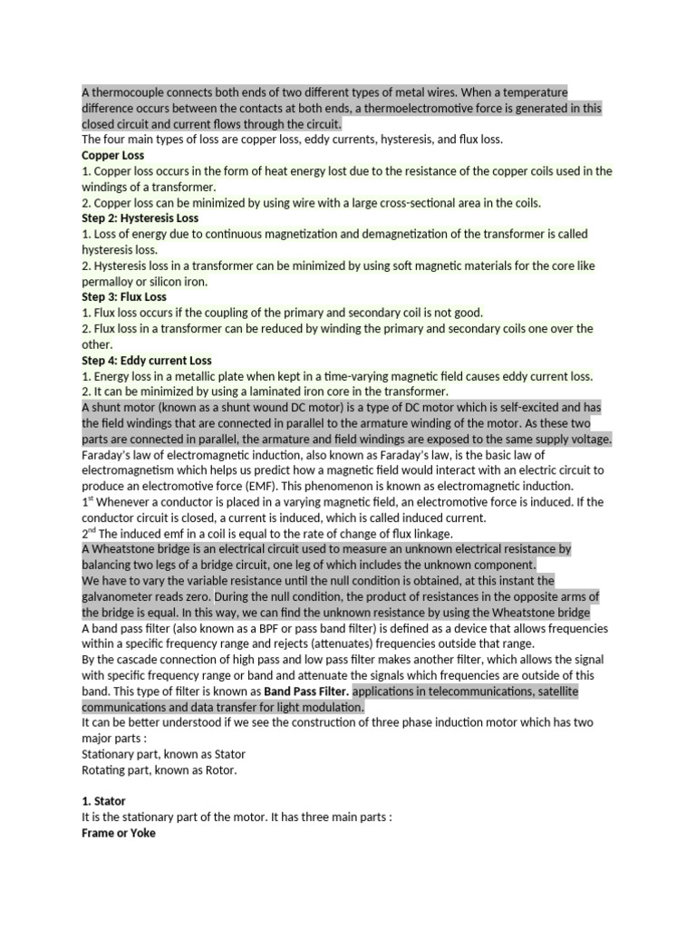 A Thermocouple Connects Both Ends of Two Different Types of Metal Wires