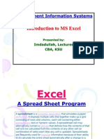 Excel Lecture Slides