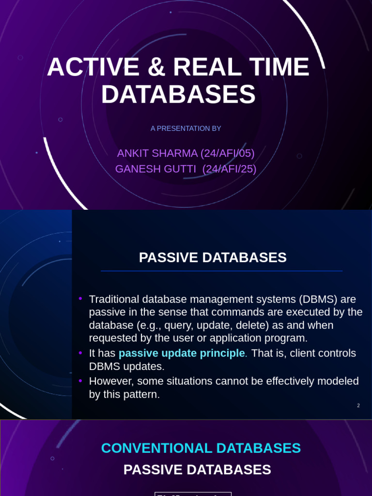 Active Database Management Systems | PDF | Databases | Database Transaction