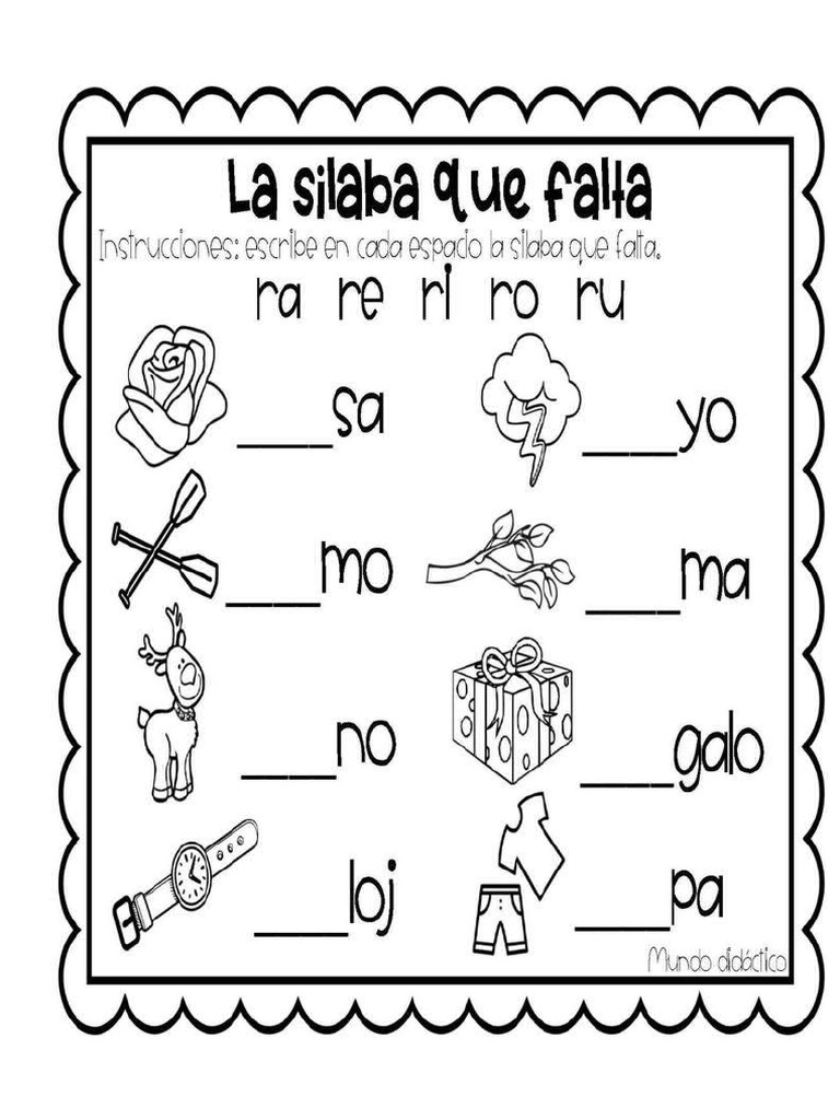 Fichas Letra R | PDF