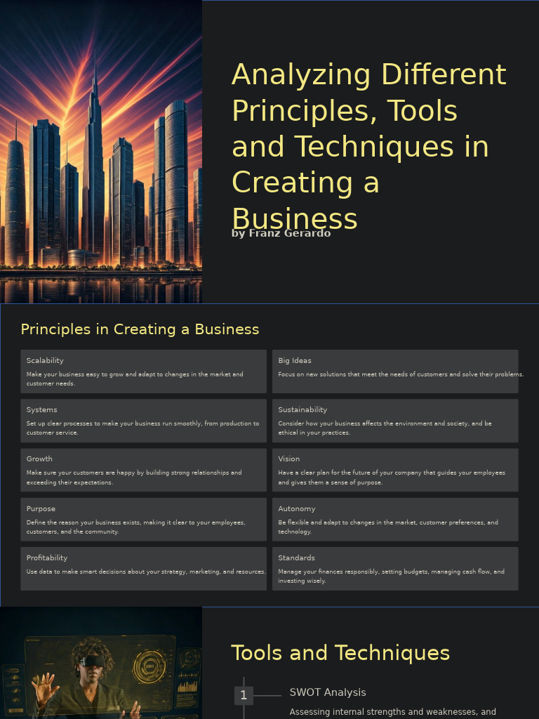 Oficial Different Principles Tools and Techniques in Creating A ...