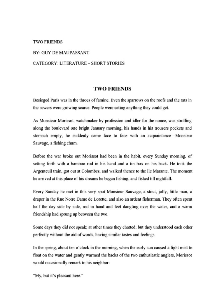 Two Friends | PDF