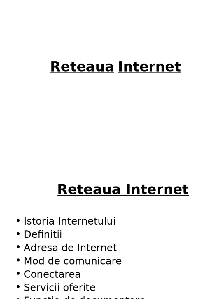Reteaua Internet | PDF