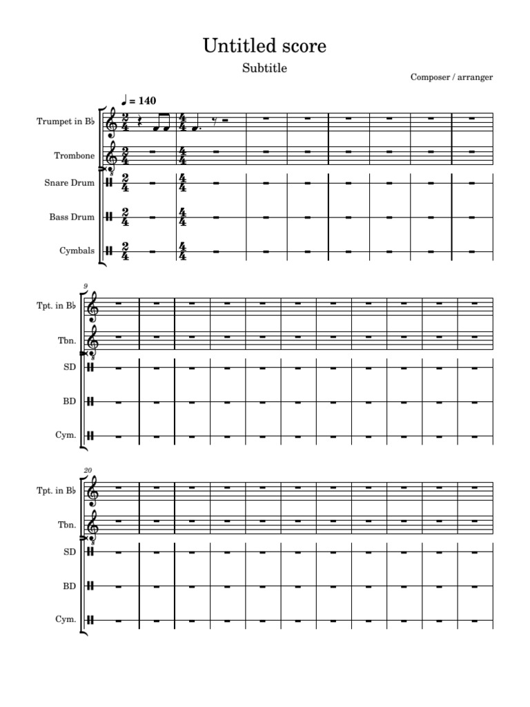 Untitled Score: Subtitle | PDF