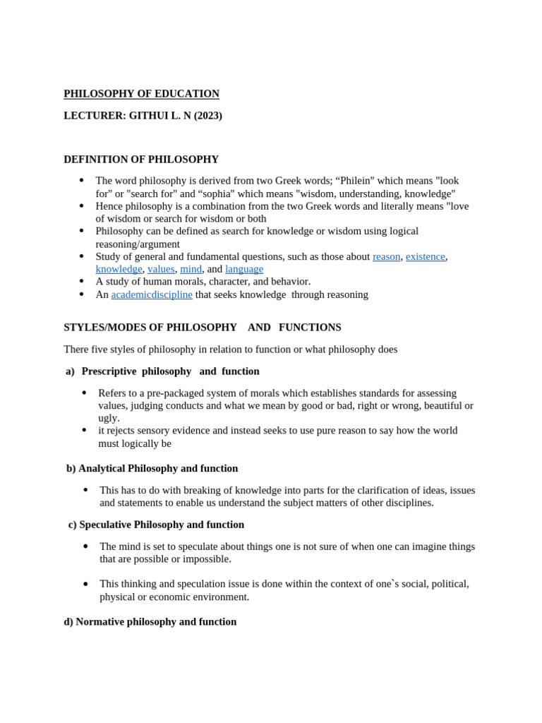 CBC Philosophy Notes 2023 | PDF | Reason | Deductive Reasoning
