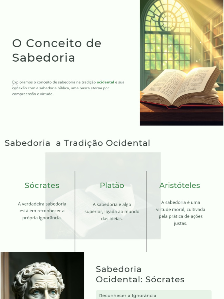 Sabedoria: Conexões Ocidentais e Bíblicas | PDF